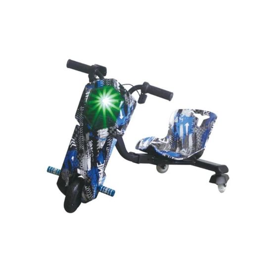 صورة سكوتر درفت صغير أزرق جميلة 36 فولت بثلاث عجلات